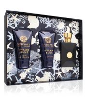 Versace Dylan Blue Pour Homme dárková sada pro muže toaletní voda 50 ml + sprchový gel 50 ml + balzám po holení 50 ml