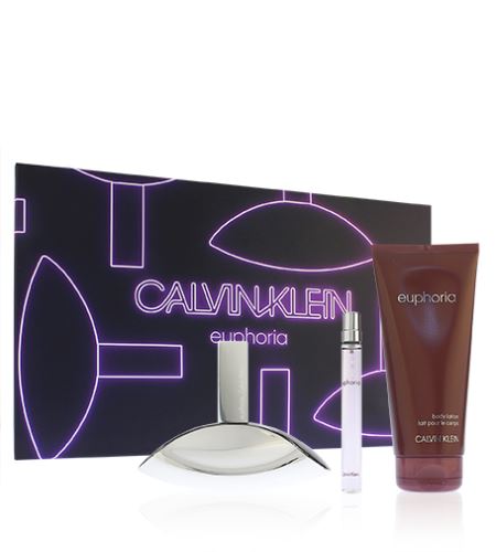 Calvin Klein Euphoria parfémovaná voda 50 ml + tělové mléko 100 ml + parfémovaná voda 10 ml Pro ženy dárková sada