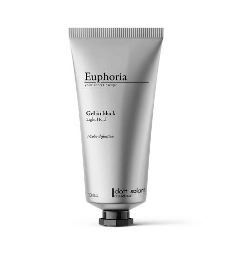 Euphoria Gel In Black gel na vlasy pro krytí šedin 100 ml Black