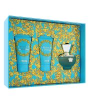 Versace Dylan Turquoise dárková sada pro ženy toaletní voda 50 ml + sprchový gel 50 ml + tělové mléko 50 ml