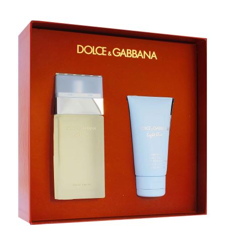 Dolce & Gabbana Light Blue dárková sada pro ženy toaletní voda 50 ml + tělový krém 50 ml