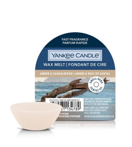 Yankee Candle Amber & Sandalwood vonný vosk 22 g